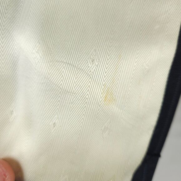 Tom James Corporate Image Mens 50L Navy Pinstripe 3 Button Sports Coat Blazer - Picture 8 of 13